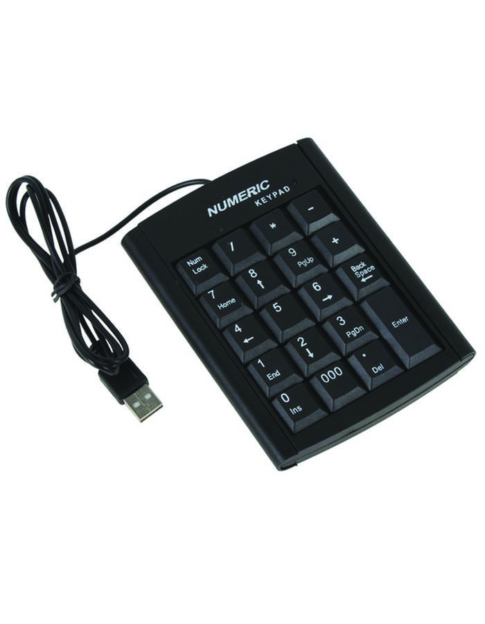 NUMERIC KEYBOARD USB CENTRO NUMERIC BLACK - SWALAYAN 