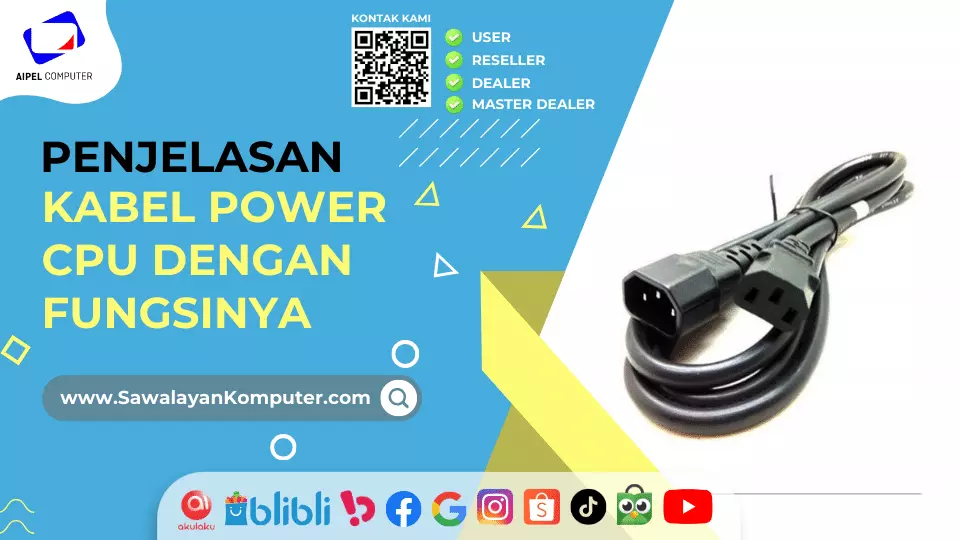 Kabel Power CPU dengan Fungsinya yang Sangat Penting