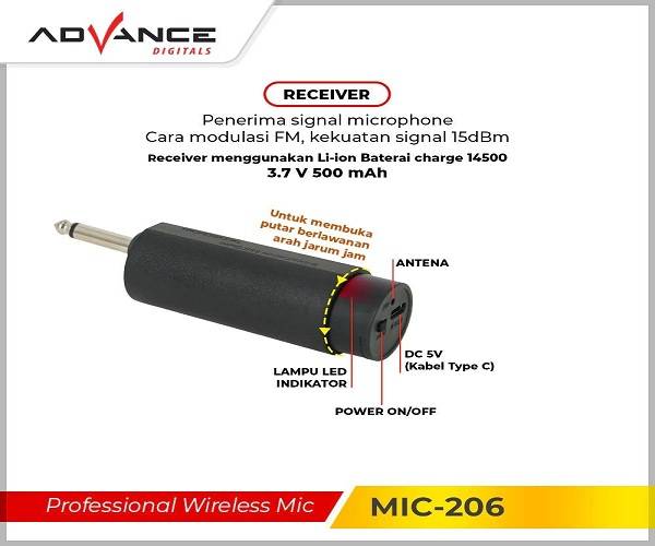 Microphone Wireless Advance