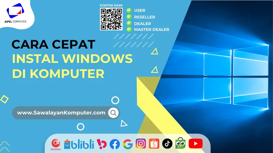 Cara Instal Windows di Komputer dengan Cepat