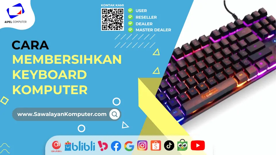 Cara Membersihkan Keyboard Komputer